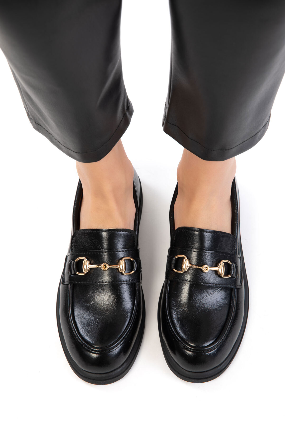 SOHO Siyah Kadın Loafer Ayakkabı 21242 görsel 2