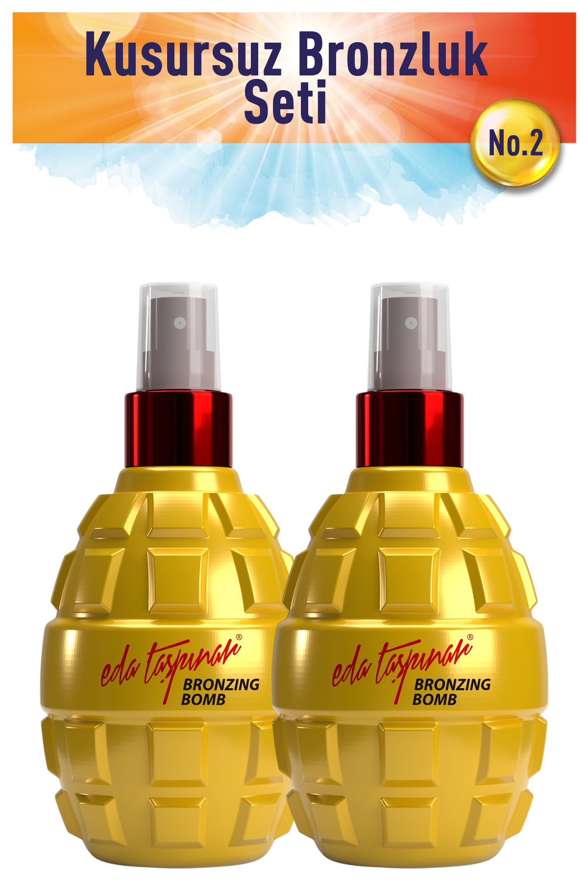 Eda Taşpınar Kusursuz Bronzluk Seti No.2 - Bronzing Bomb X 2 Adt (EGX18)