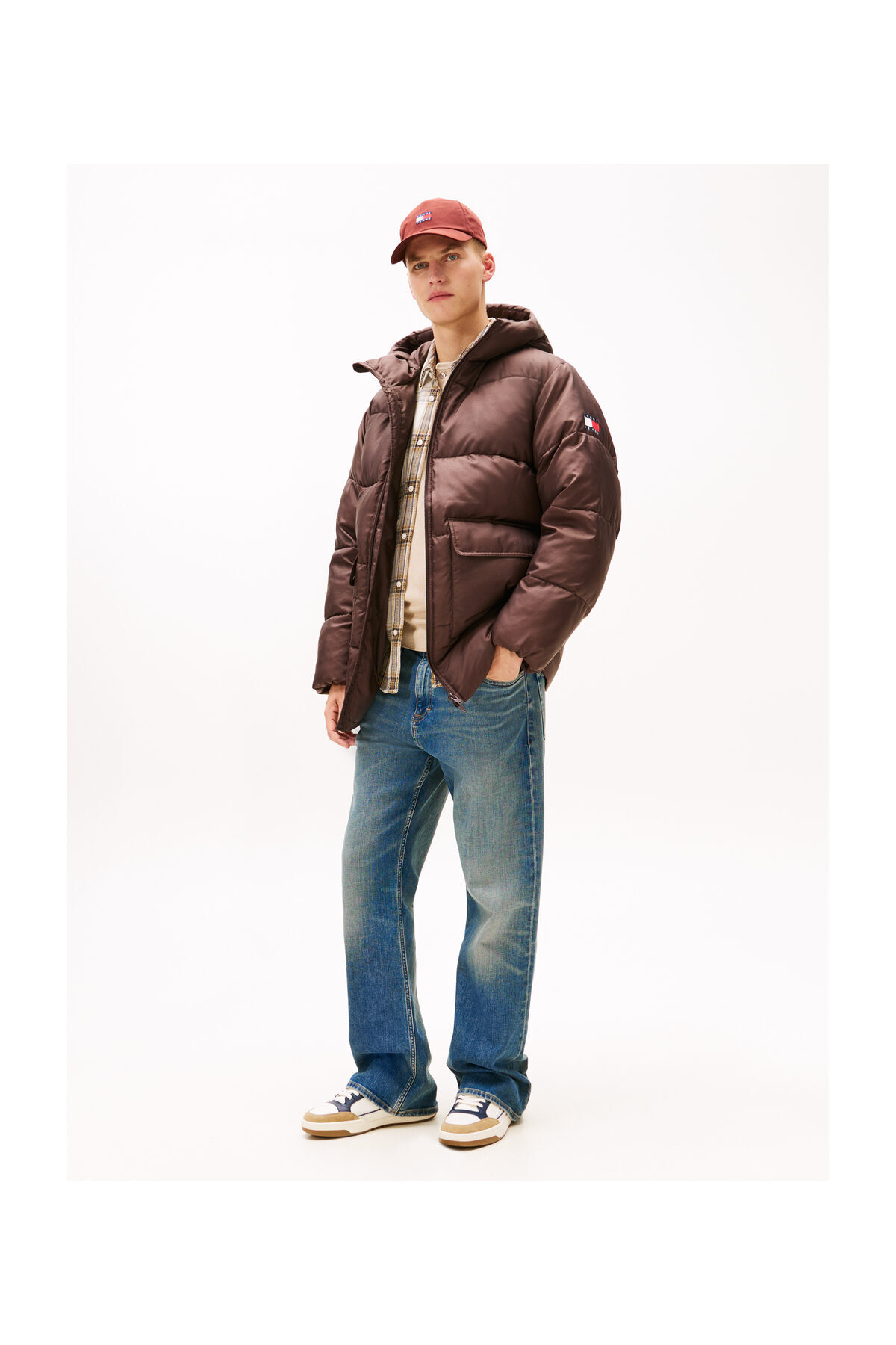 تامی هیلفیگر چرم کاپوت TJM