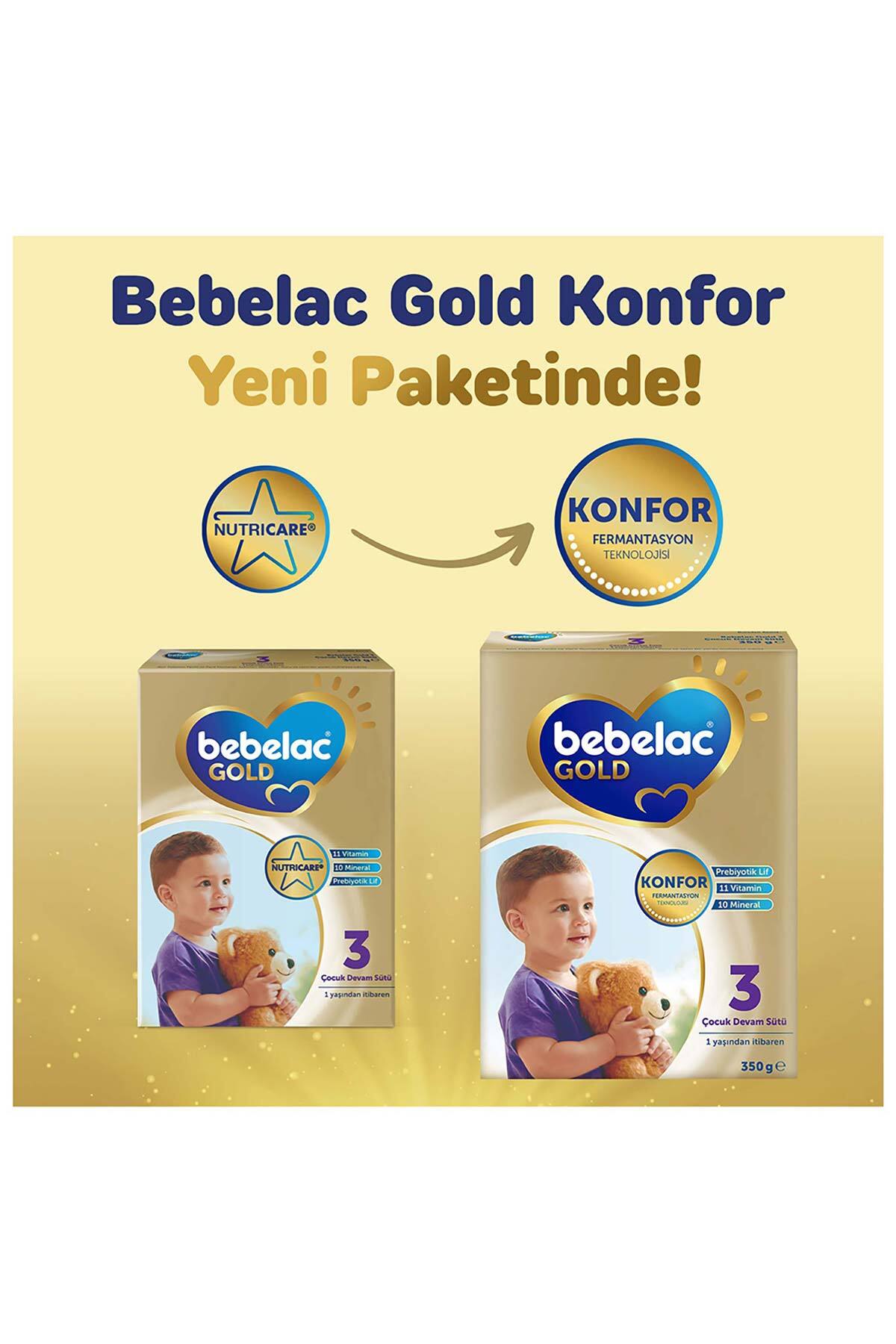 Bebelac Gold Konfor 3 Çocuk Devam Sütü 1 Yaş+ 350 Gr fotoğrafı 2 (önizleme)