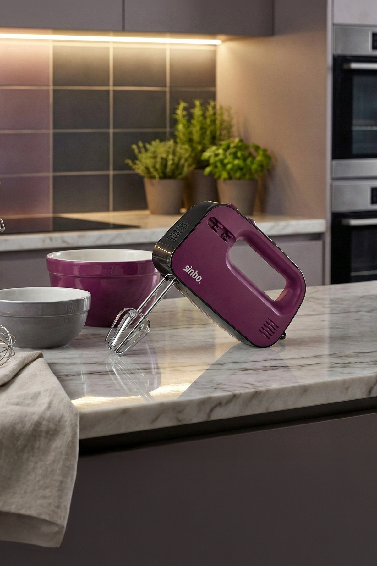 SMX-2745 300W El Mikseri – Hafif, Güçlü ve Ergonomik Kullanım - Mürdüm