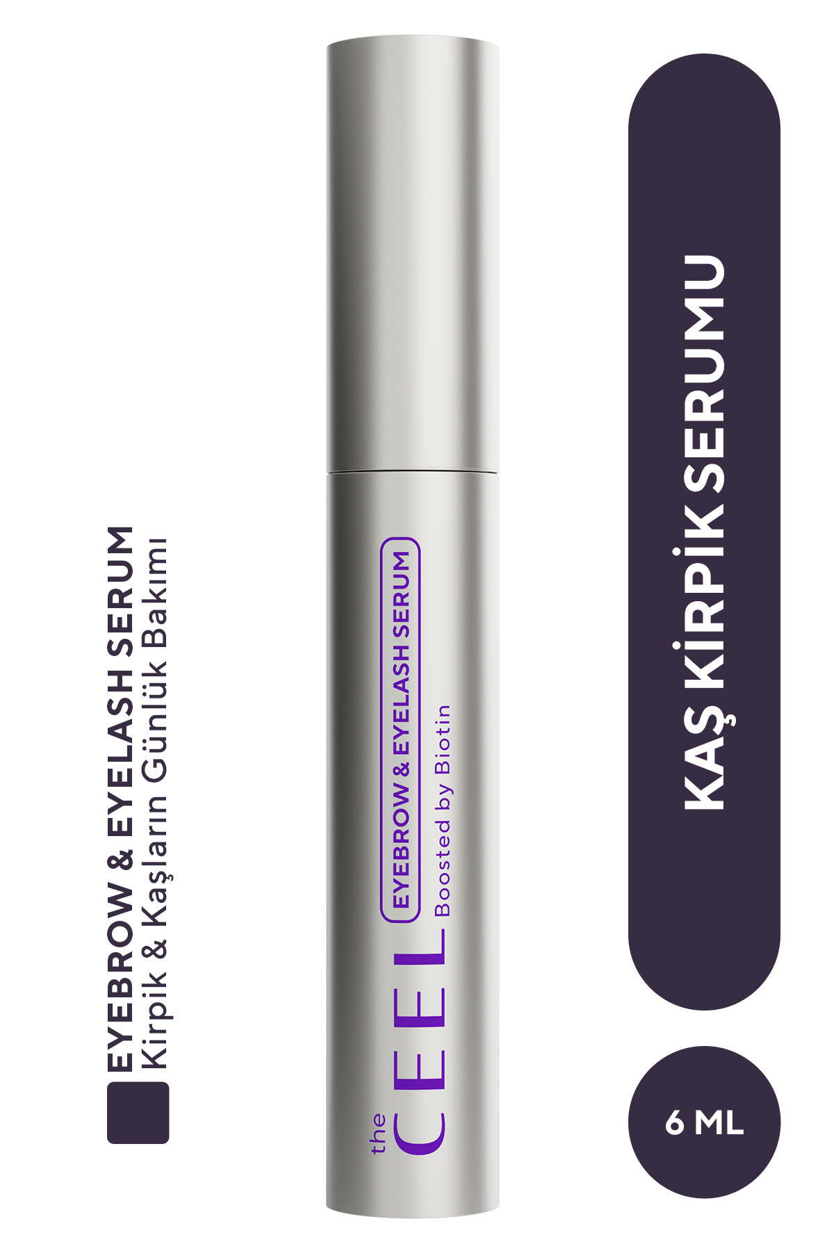The Ceel Kaş & Kirpik Bakım Serumu Peptit Kompleks, Arginine,Castor Oil, Biotin 6 ML