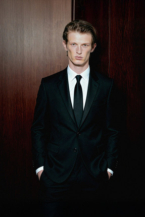 Altınyıldız Classics Erkek Siyah Slim Fit Dar Kesim Mono Yaka Takım Elbise