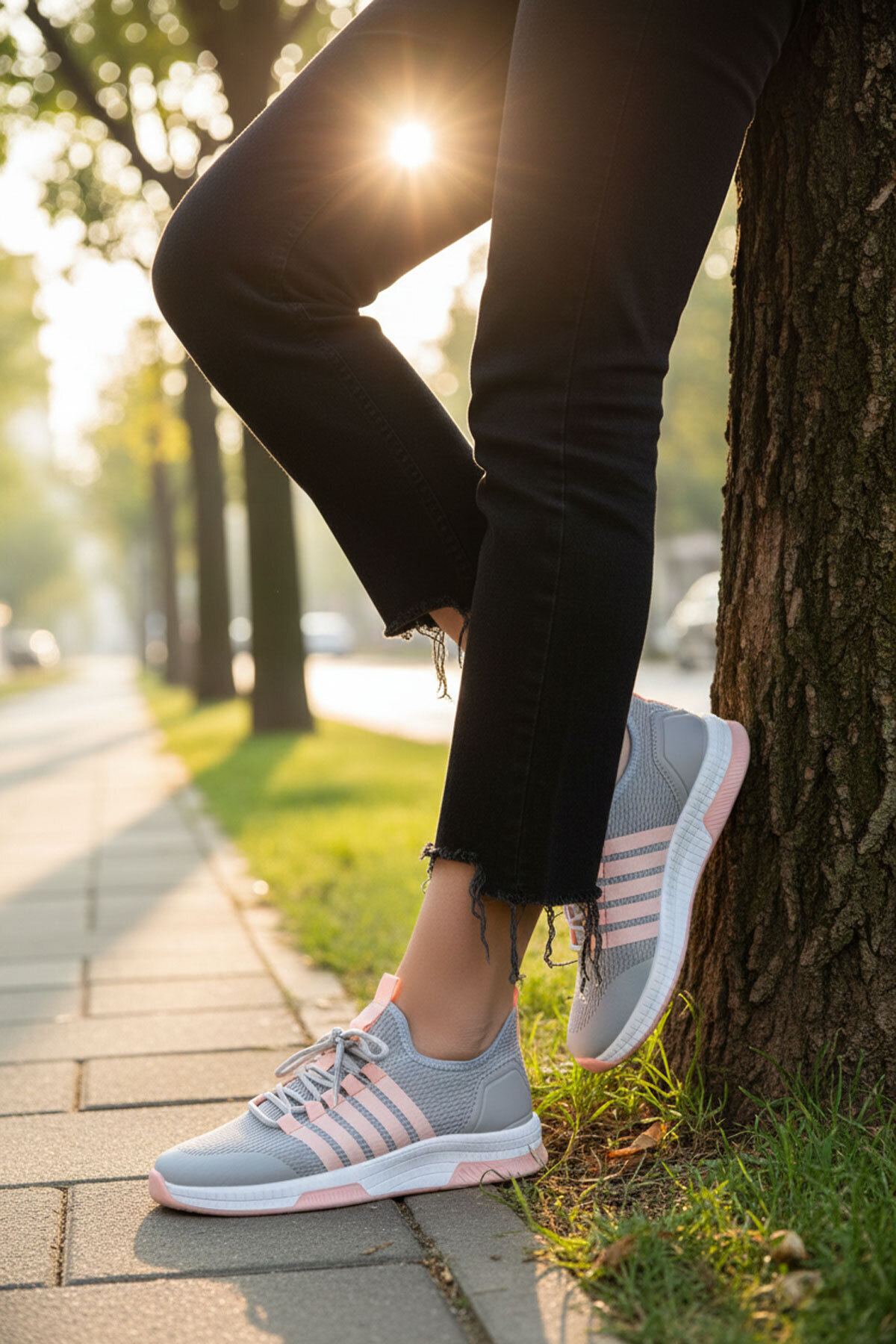 SOHO  Buz-Pudra Kadın Sneaker 16278 - Görsel 3