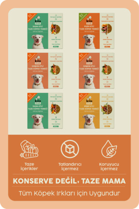 kito Fresh Köpekler için %100 Taze İçerikli Mama Tanışma Paketi