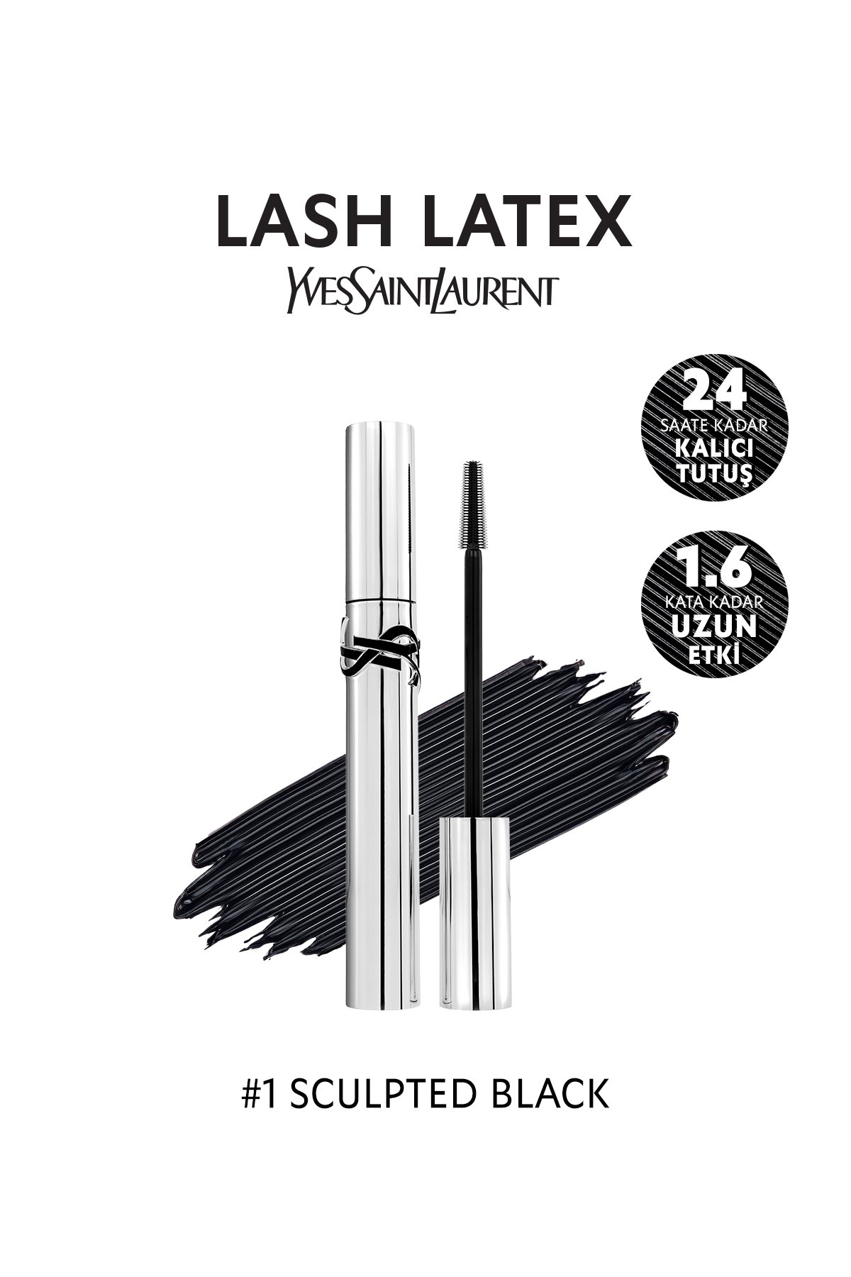 Yves Saint Laurent Lash Latex Uzun & Kalkık Görünüm Kazandıran Maskara 3614274486599 - Fiyatı, Yorumları