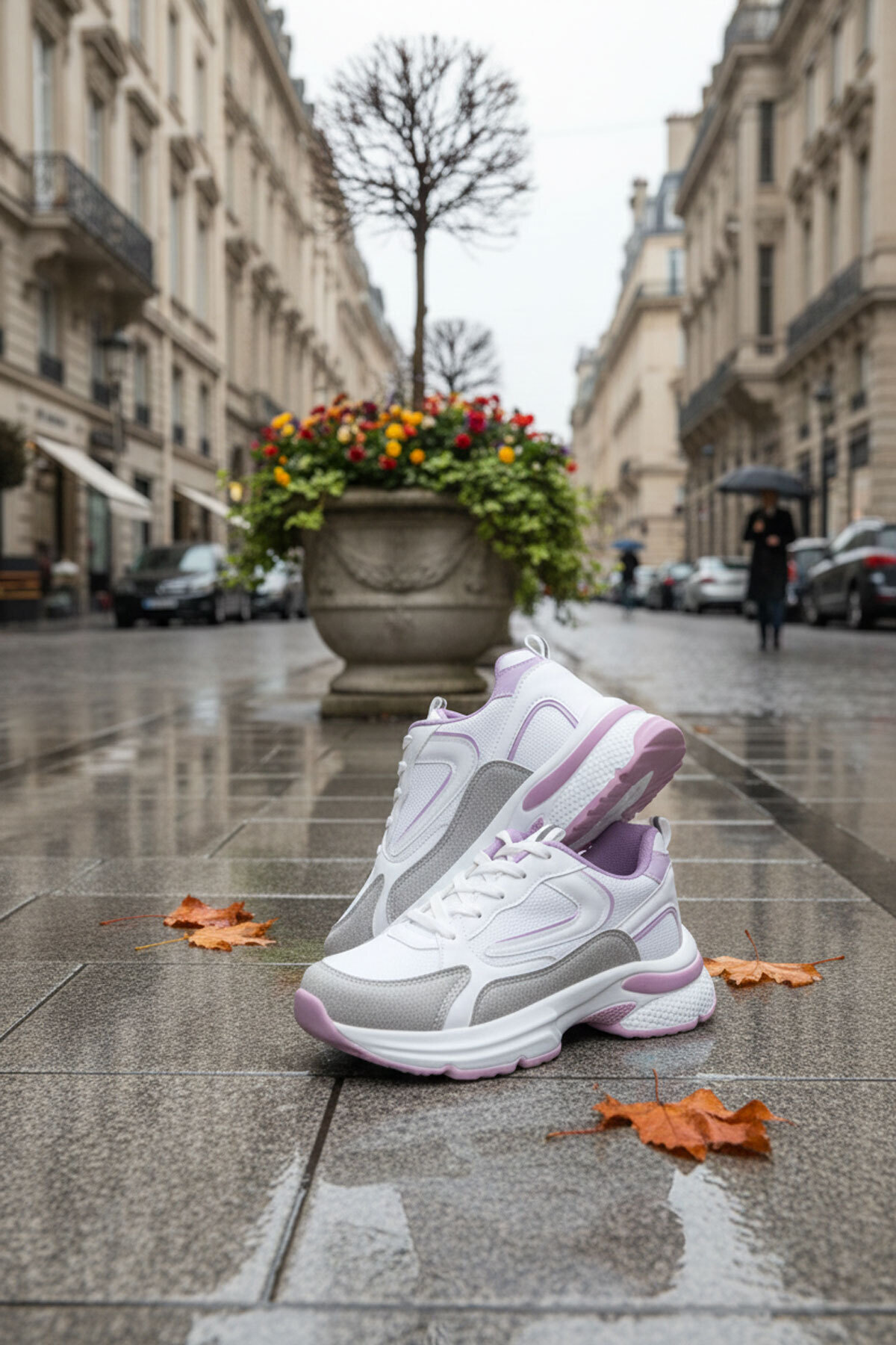 SOHO  Buz-Beyaz-Lila-Y Kadın Sneaker 18802 - Görsel 2