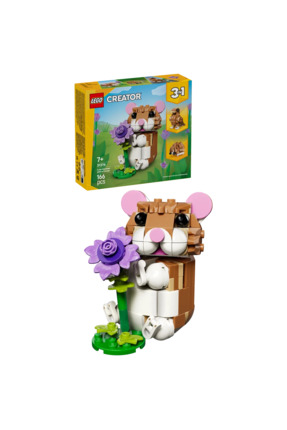 LEGO ® Creator 3’ü 1 Arada Sevimli Hamster ile Çiçek 31376 – 7+ Oyuncak Yapım...