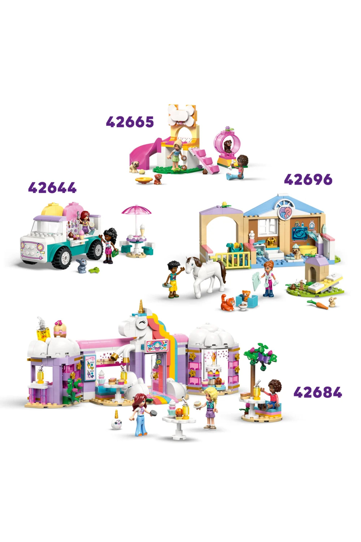 LEGO ® Friends Tek Boynuzlu At Pasta Dağıtım Arabası 42675 – 4+ Oyuncak Yapım Seti (67 Parça) fotoğrafı 7 (önizleme)