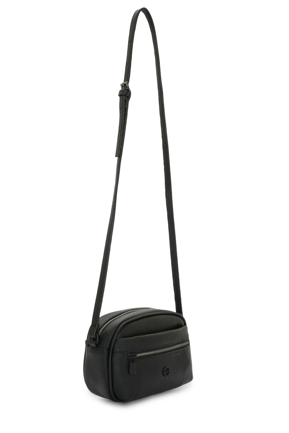 کیف Fossil شانه‌ای زنانه صلیبی مشکی 05FD25K501 اورجینال - تصویر 2