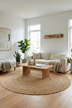 Koza Halı Natura El Dokuma Jüt Bohem Tarz Otantik Salon Oturma Odası Koridor ...