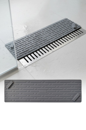 omilife Gri Uzun Silikon Kötü Koku Önleyici Mat Gider Kapağı Tıpası–Banyo, Mu...