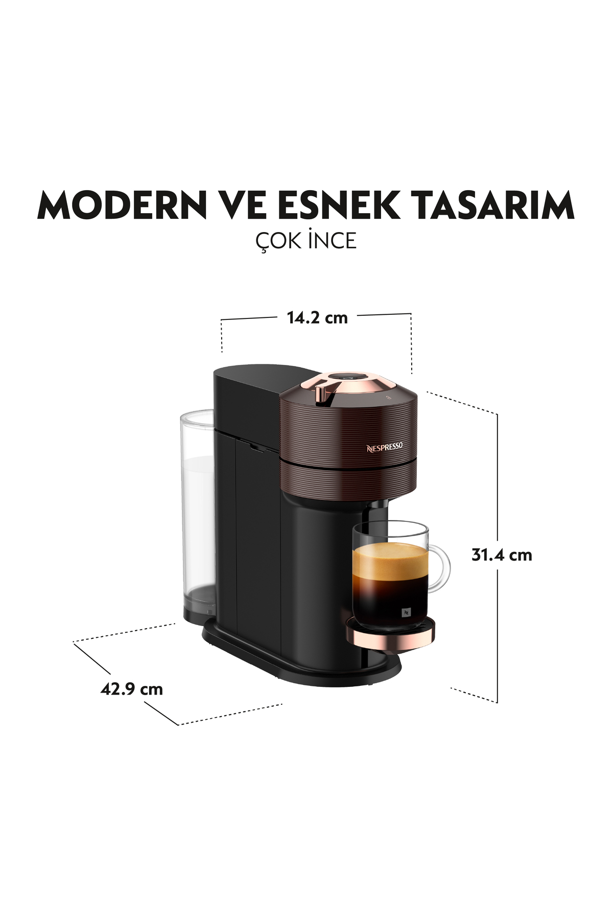 Vertuo Next Premium Kahve Makinesi, Kahverengi 6