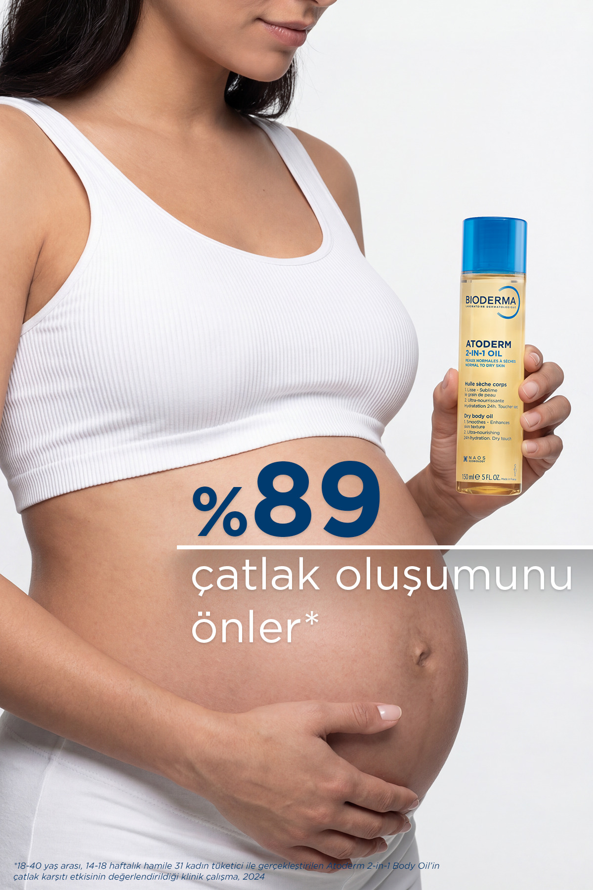 Bioderma Atoderm 2-in-1 Body Oil Hamileler için Çatlak Önleyici Besleyici ve Nemlendirici Bakım Yağı 150 ml fotoğrafı 2 (önizleme)