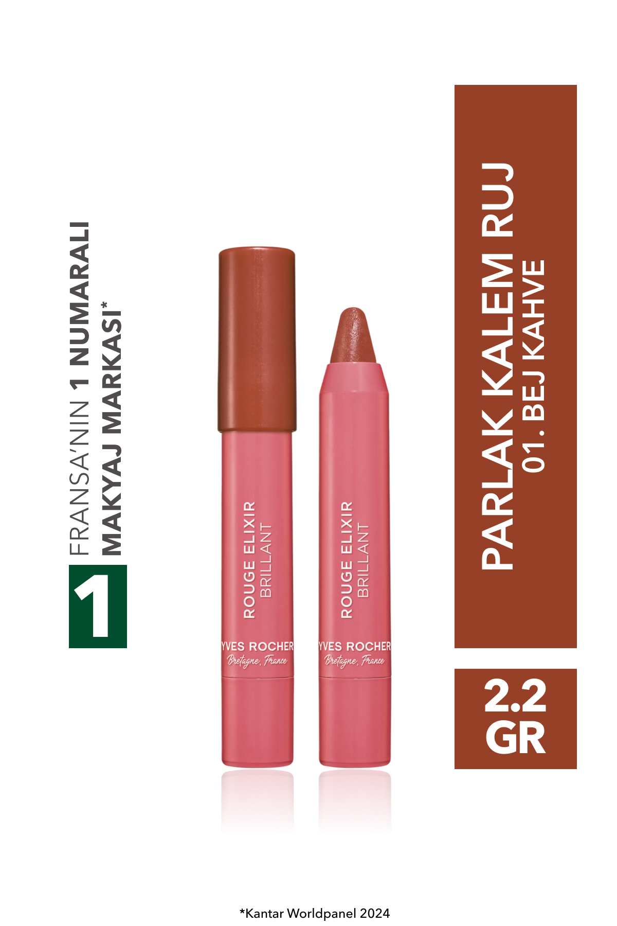 Yves Rocher Parlak Kalem Ruj-01 Bej Kahve - Fiyatı, Yorumları