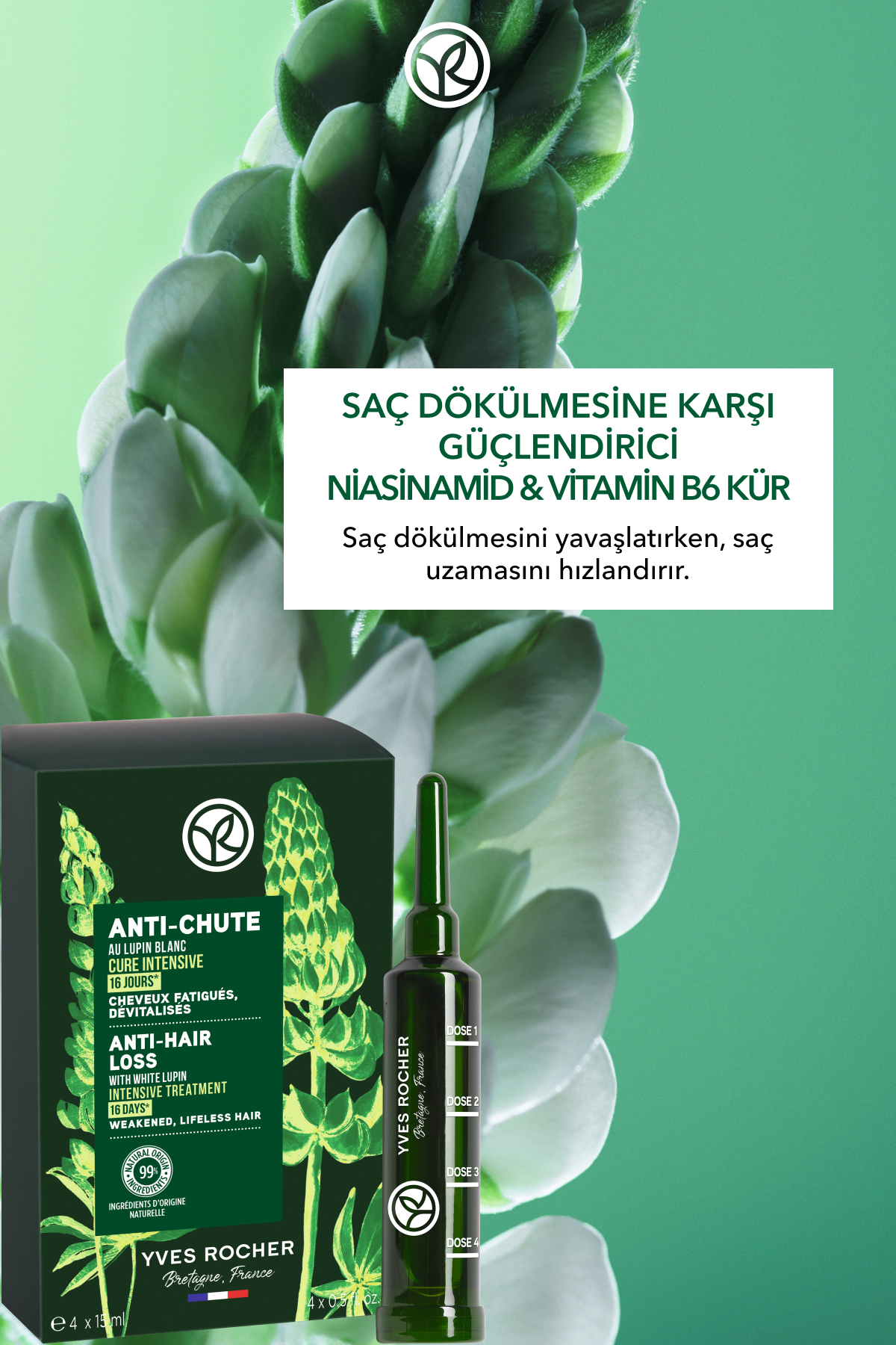 Güçlendirici Niasinamid Vitamin B6 Kür - Saç Dökülmesine Karşı / Anti-Chute - Vegan -60ml — 52095 — تصویر 2 از 8