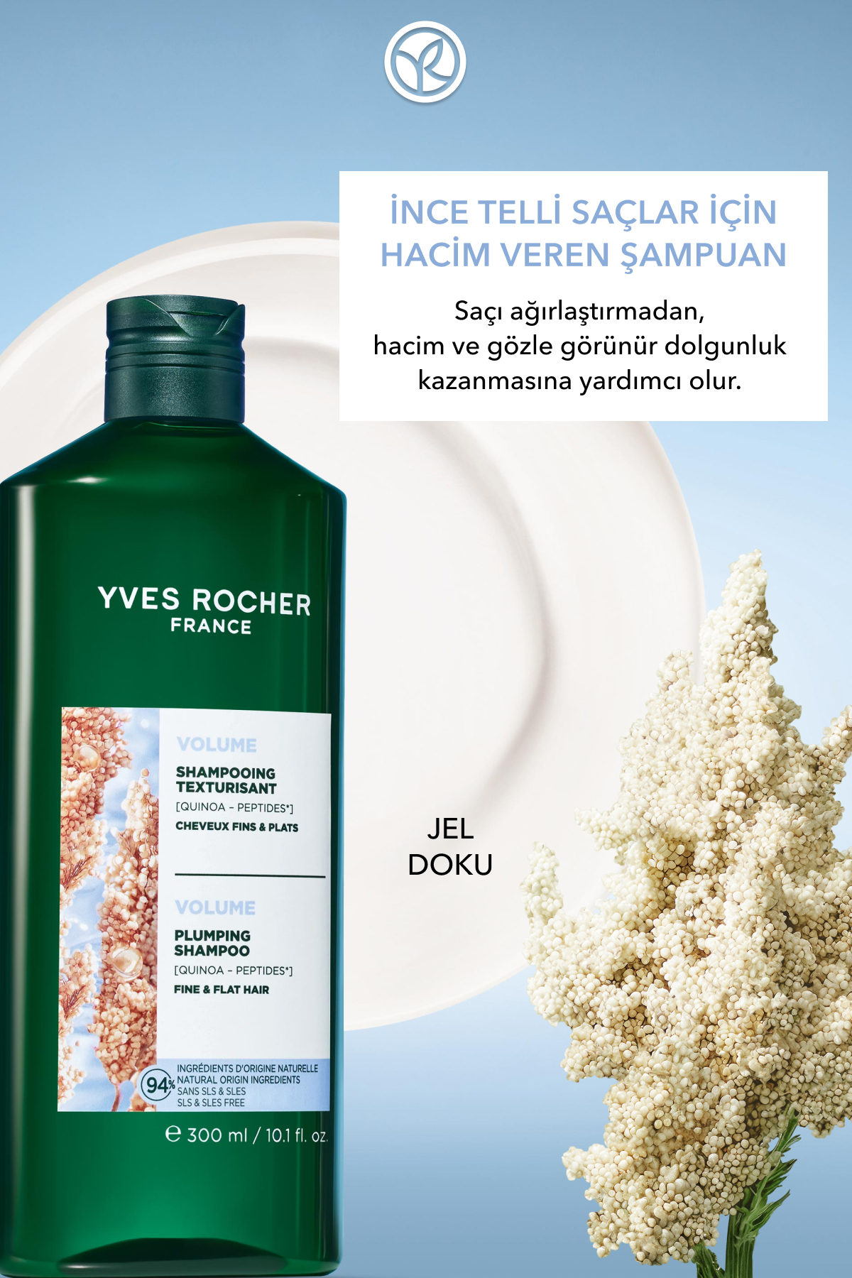 Hacim Veren Şampuan - İnce Telli Saçlar / Volume - SLS,SLES içermez, Vegan -300ml — 92925 — تصویر 2 از 8
