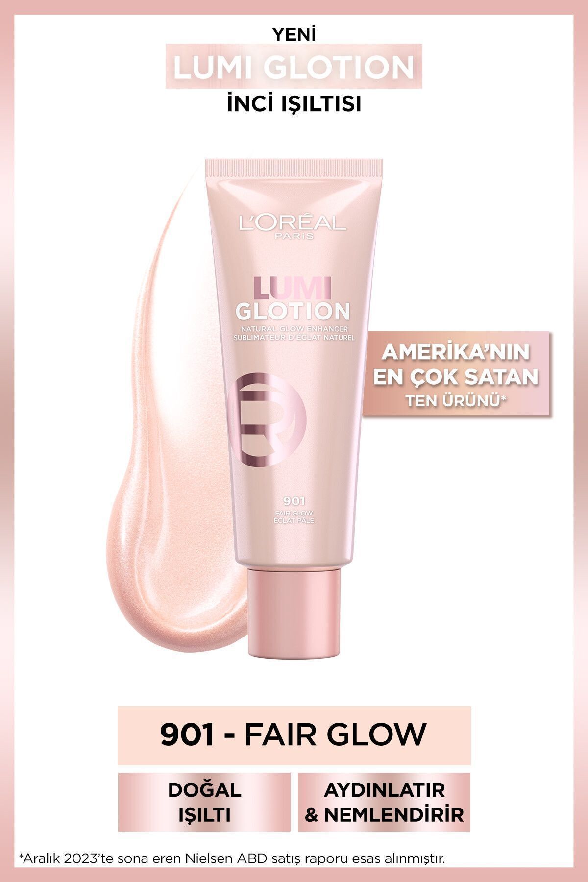 L'Oreal Paris Glotion All-ın-one Doğal Işıltı 901 - Fair Glow 40 ml