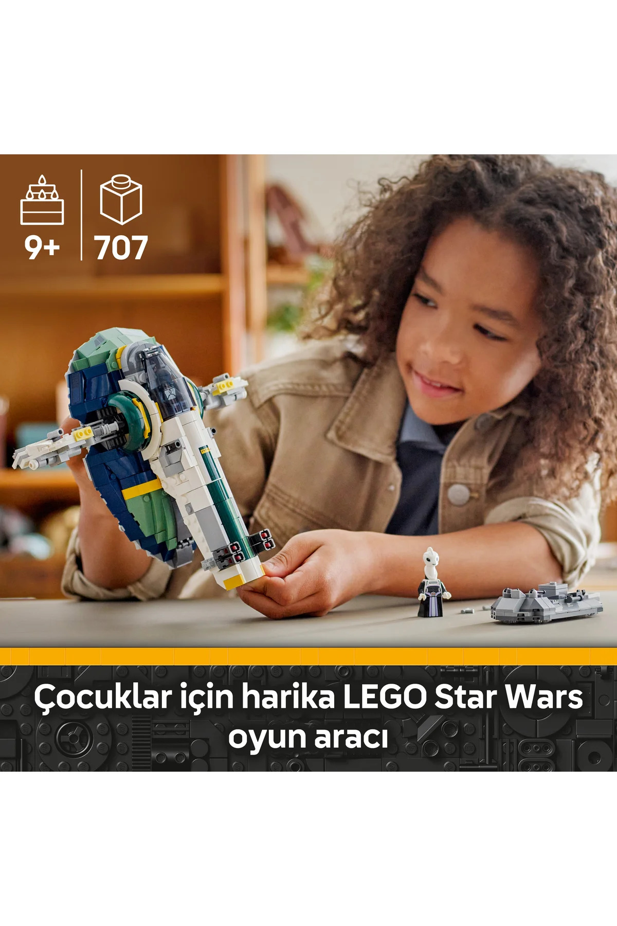 ® جنگ ستارگان: حملهٔ کلون‌ها – کشتی فضایی جانگو فِت ۷۵۴۳۳ – مجموعه ساختنی اسباب‌بازی ۹+ سال (۷۰۷P)