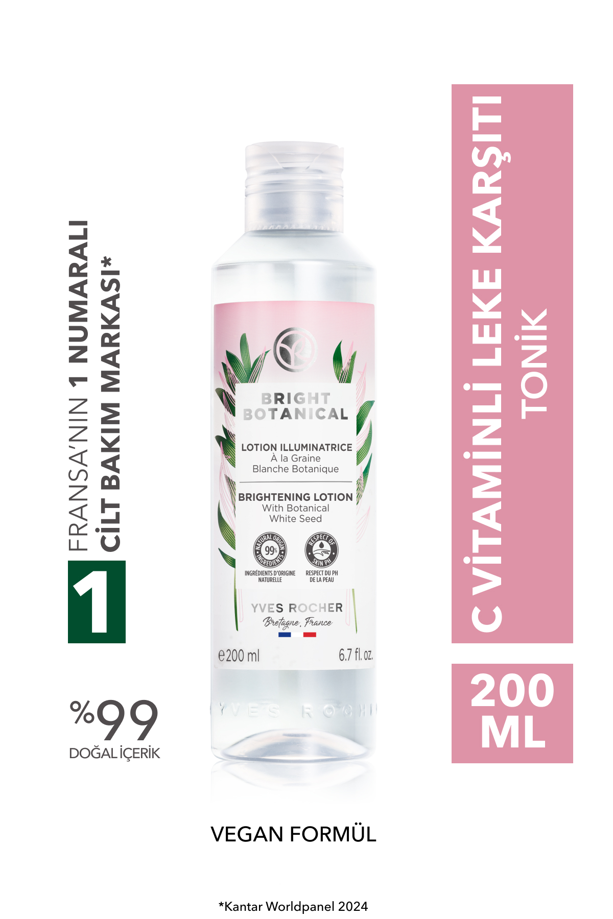 Yves Rocher Leke Ve Kırışık Karşıtı Bitkisel Kompleks Bakım Bright Botanical - Tonik-200ml