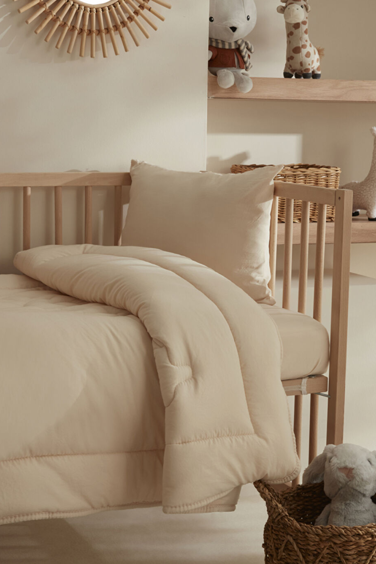 Karaca Home Bebek Bunny Kapitoneli Comfort Set Pudra fotoğrafı 2 (önizleme)