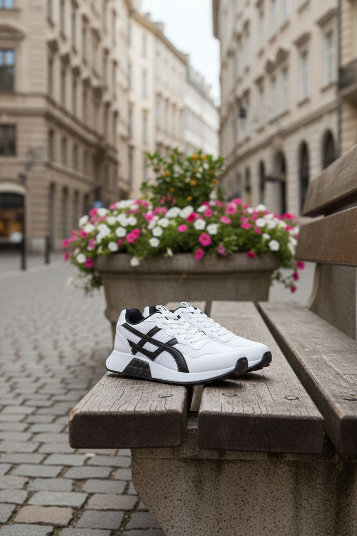 SOHO  Beyaz-Siyah Kadın Sneaker 20654 - Görsel 2