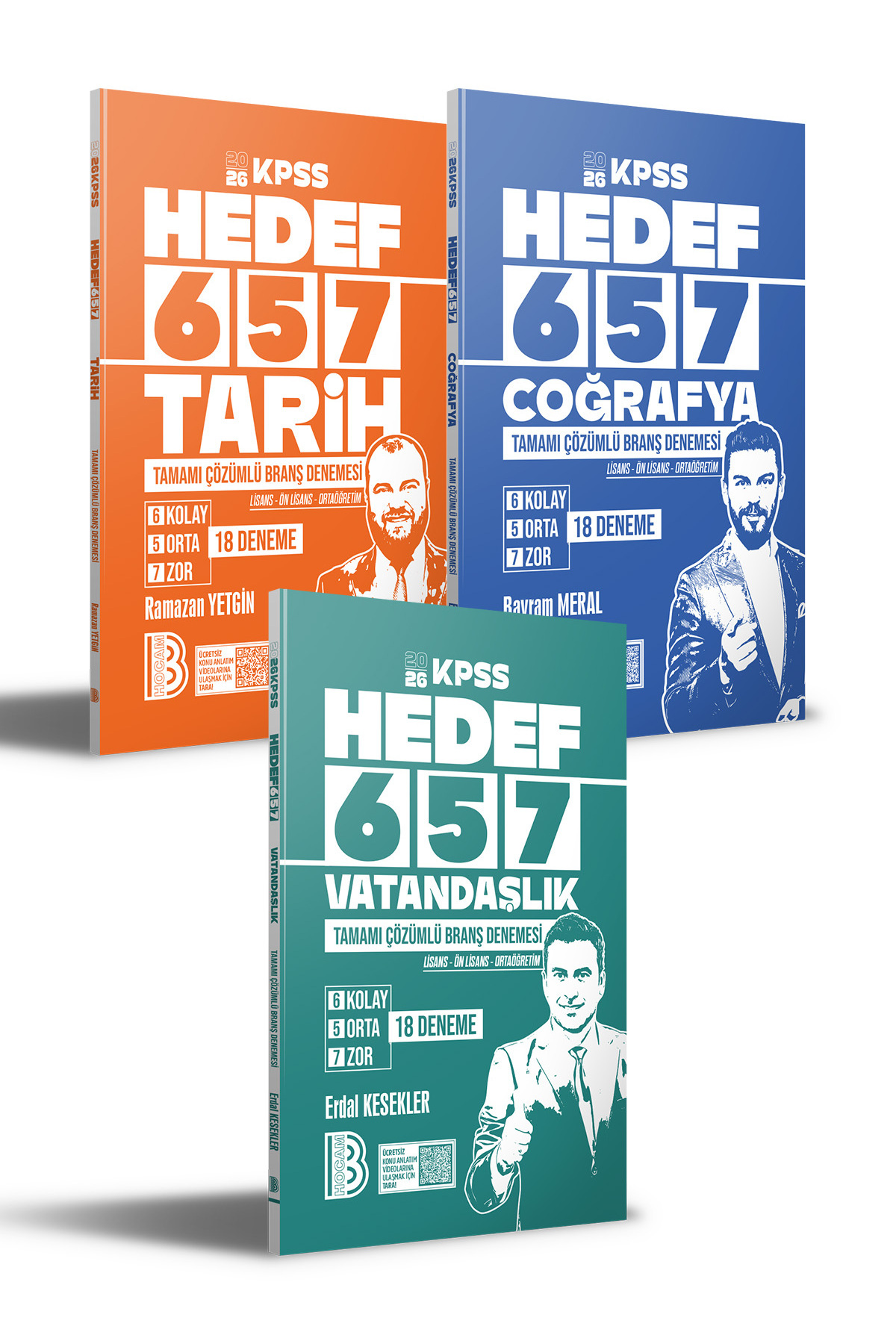 Benim Hocam Yayınları 2026 KPSS Genel Kültür Tamamı Çözümlü 6+5+7 Deneme Seti Benim Hocam Yayınları - Fiyatı, Yorumları