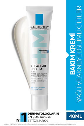 La Roche Posay Effaclar Duo+M Yağlı ve Akneye Eğilimli Ciltler için Yüz Bakım...