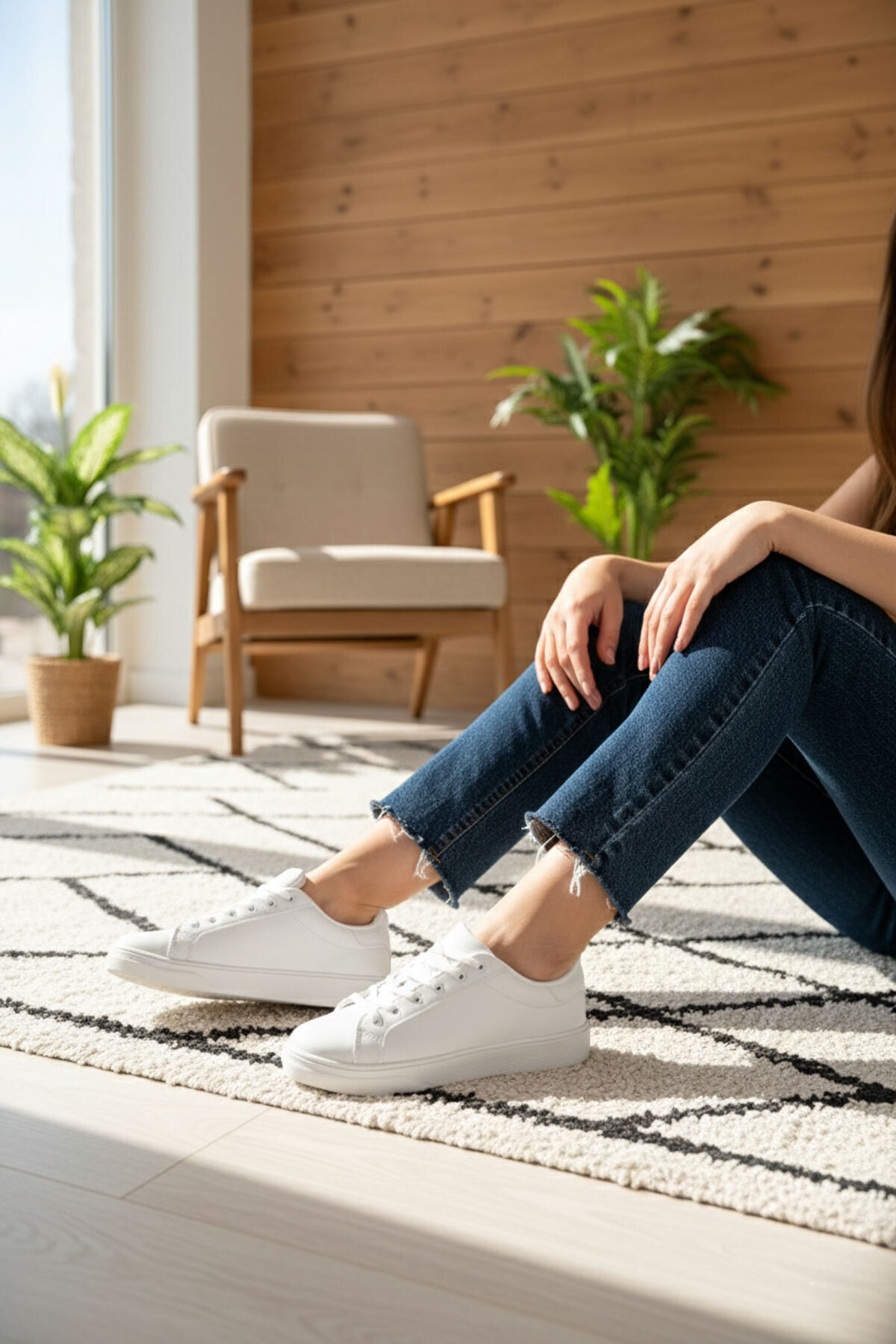 SOHO  Beyaz Kadın Sneaker 14395 - Görsel 7