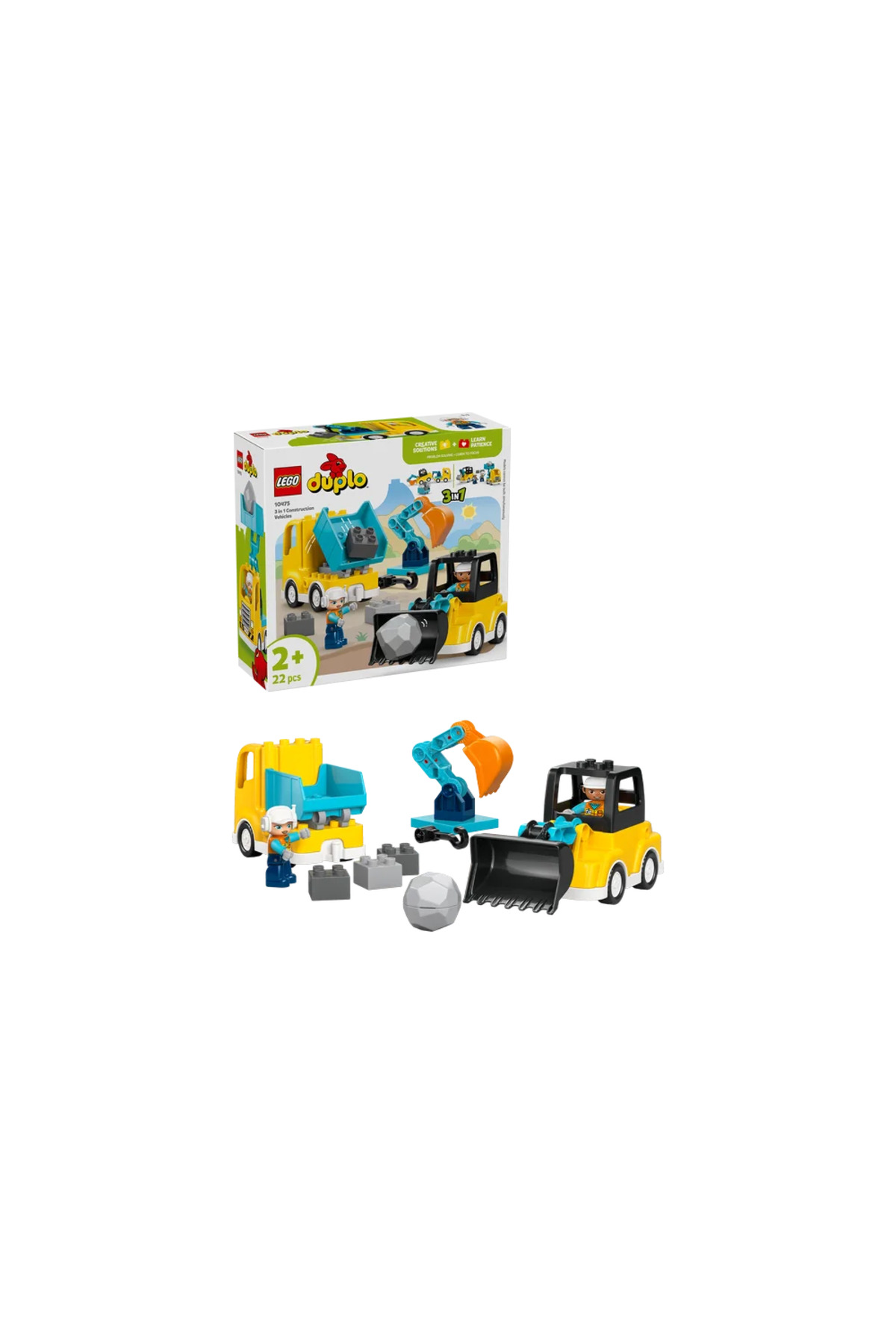 LEGO ® DUPLO Town ǀ Vehicule de construcții 3 in 1 10475