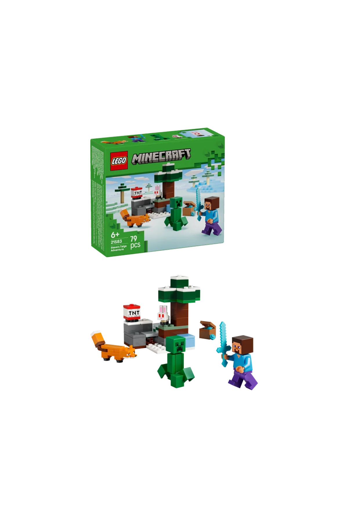 LEGO ® Minecraft ǀ Aventura din Taiga és Steve 21583