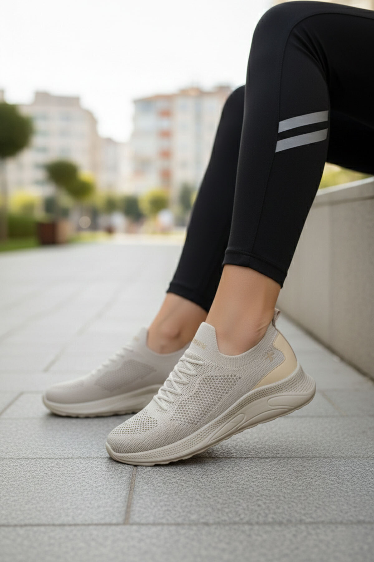 Beige Women's Sneaker 16979