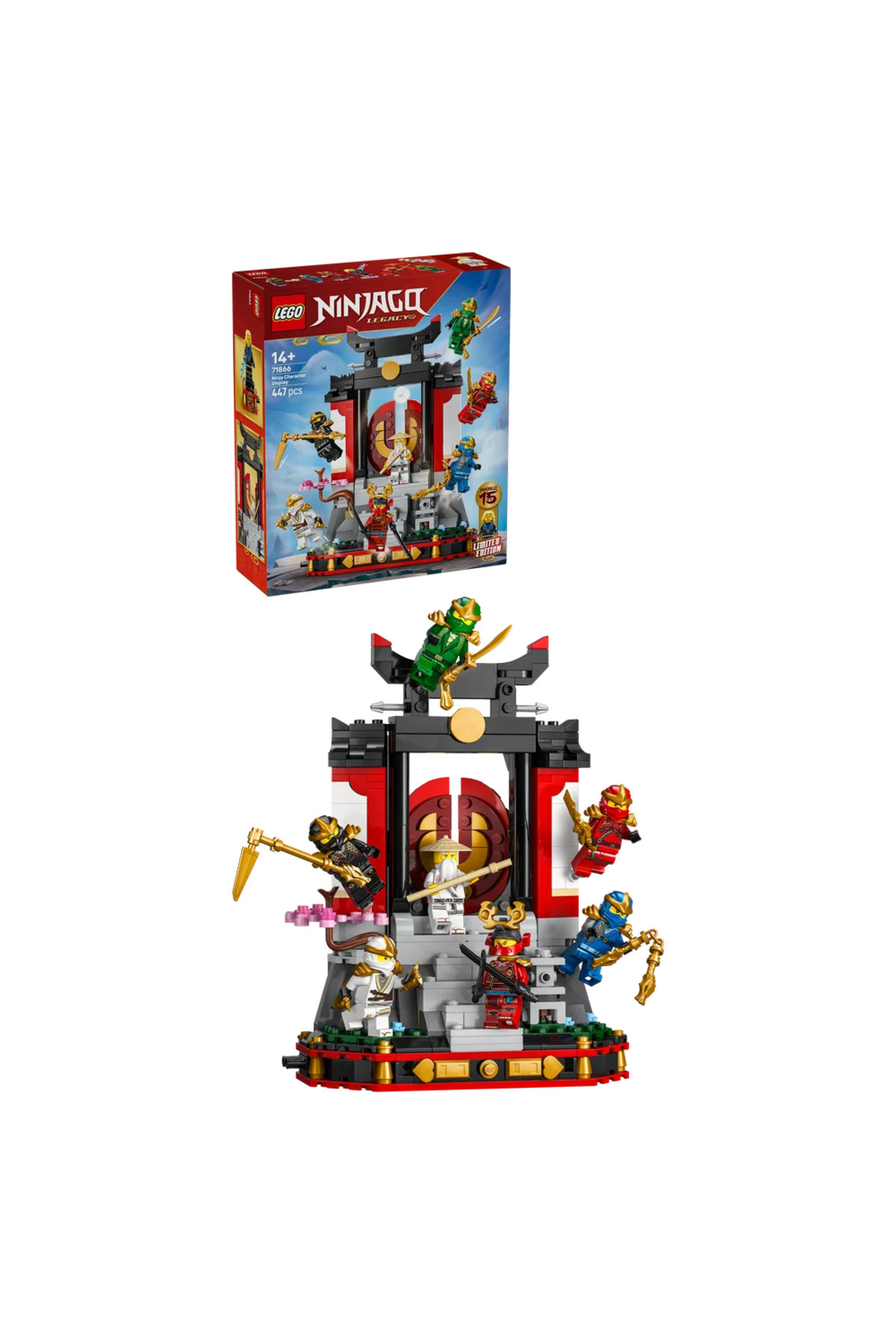 ® Ninjago® Character Display Model 15. Anniversary 71866 - 14+ Toy Making Set (447 Pieces)