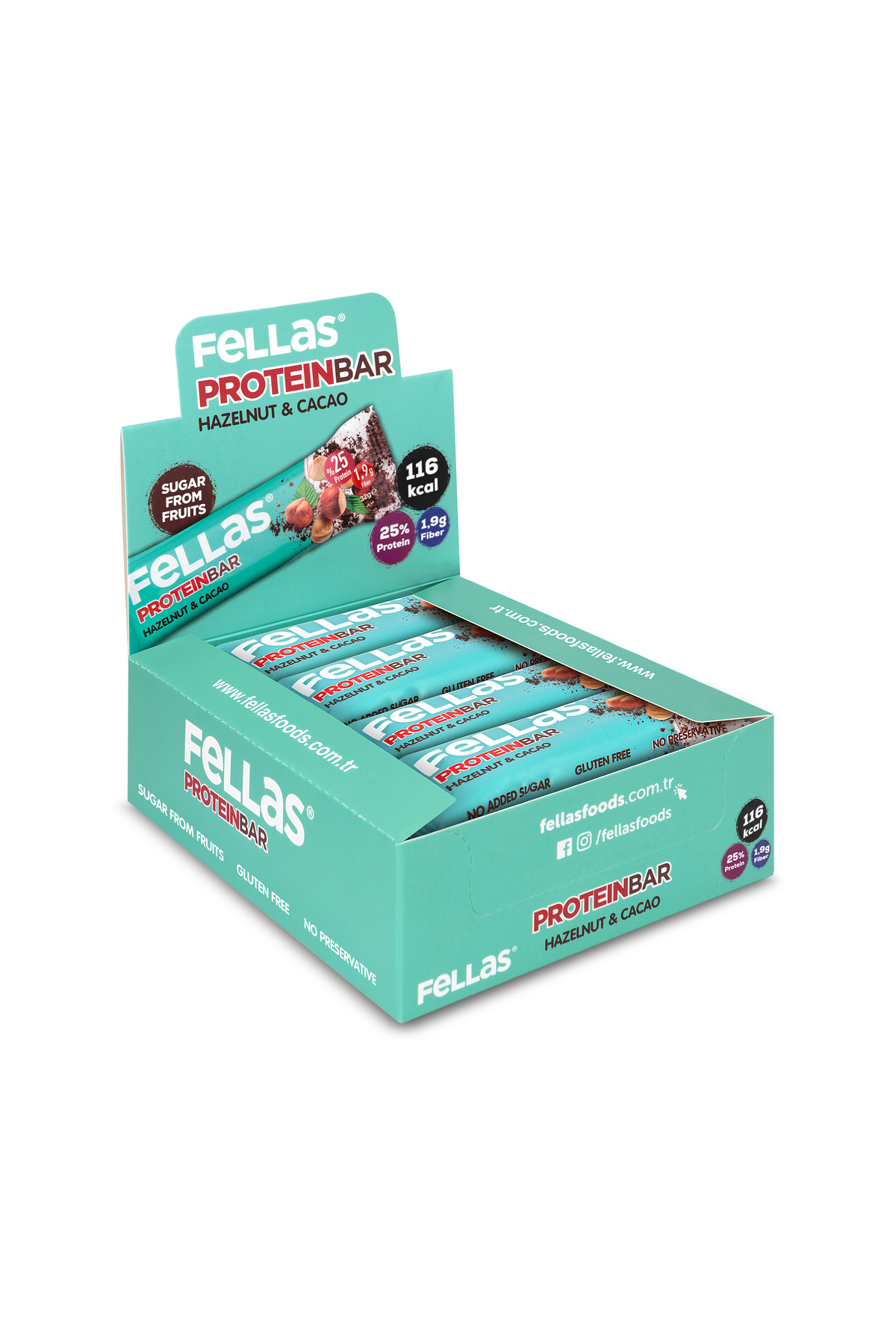 Protein Bar - Fındıklı ve Kakaolu (32 g) x 12 Adet 3