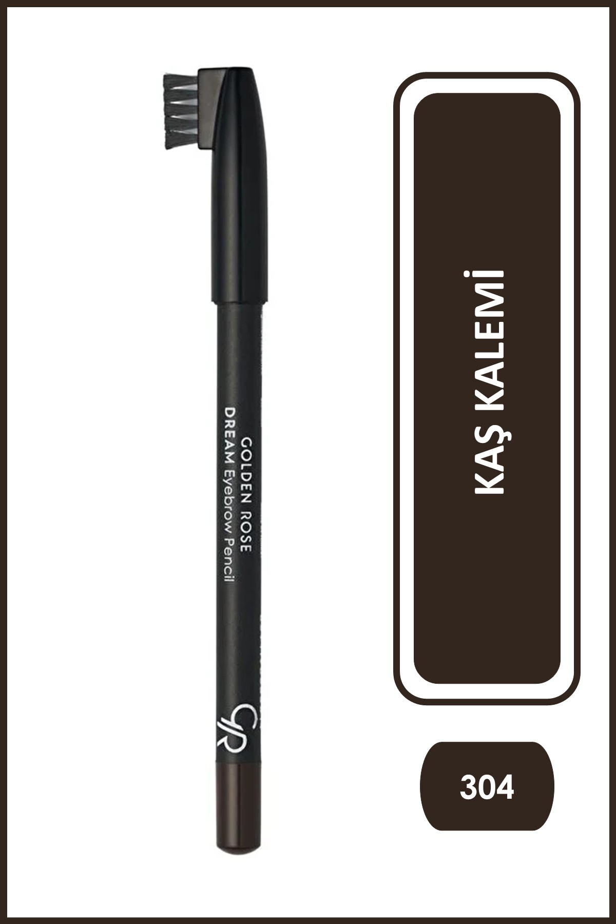 Golden Rose Dream Eyebrow Pencil - 304 Charcoal - Kahverengi Kaş Kalemi — قهوهای KGDB