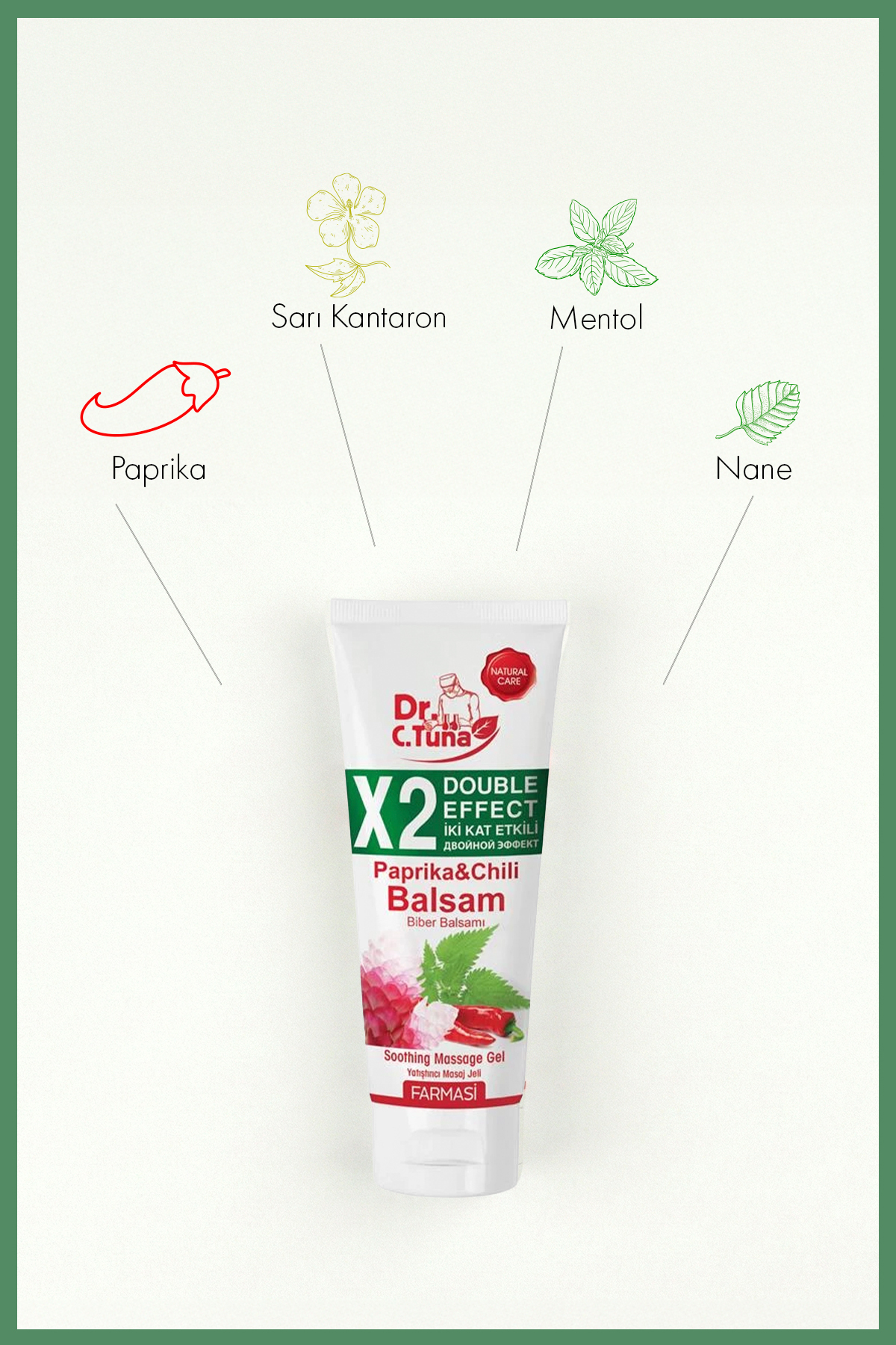 Farmasi Dr. C. Tuna İki Kat Etkili Paprika Özlü Masaj Balsam 250