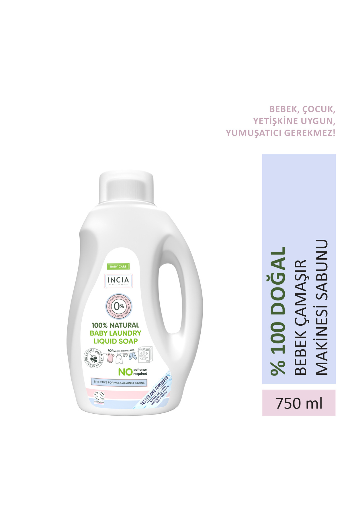 Incia Çamaşır Sabunu Doğal Çamaşır Makinesi 750 ml Fiyatı