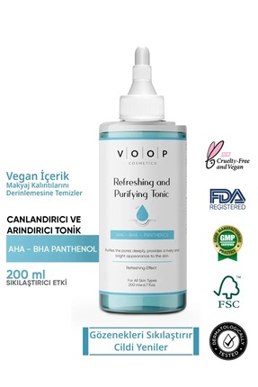 VOOP Gözenek Sıkılaştırıcı Canlandırıcı Arındırıcı Siyah Nokta Karşıt Glikoli...