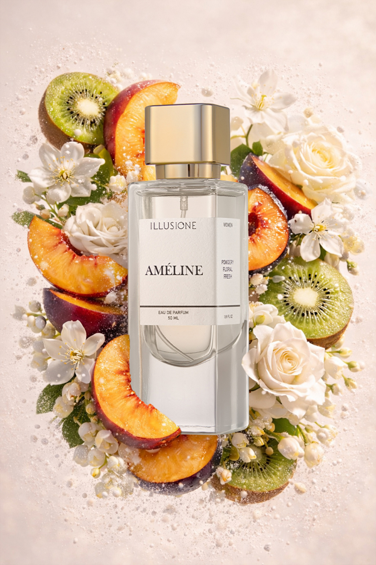 Améline EDP Kadın Parfüm 50ml | Pudramsı - Çiçeksi - Ferah | Yasemin, Misk — IPW009 — تصویر 3 از 8