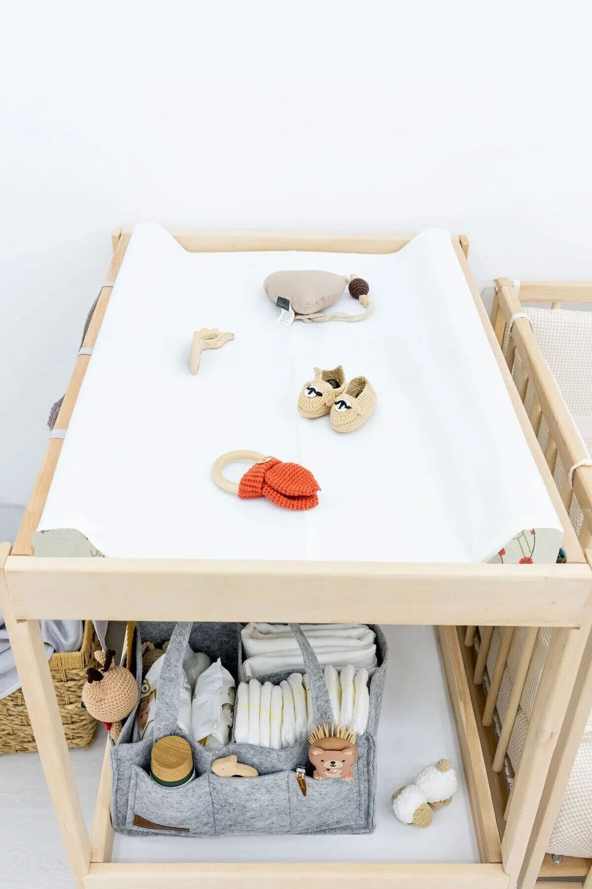 mordesign Bebek Alt Açma Minderi, Alt Değiştirme Pedi, Ek Konturlu, Organizer Hediyeli, Aşkabat Serisi, fotoğrafı 2 (önizleme)