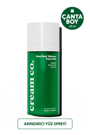 Cream Co. Gözenek Sıkılaştırıcı Ferahlatıcı Yüz Spreyi | Heartleaf Face Mist ...