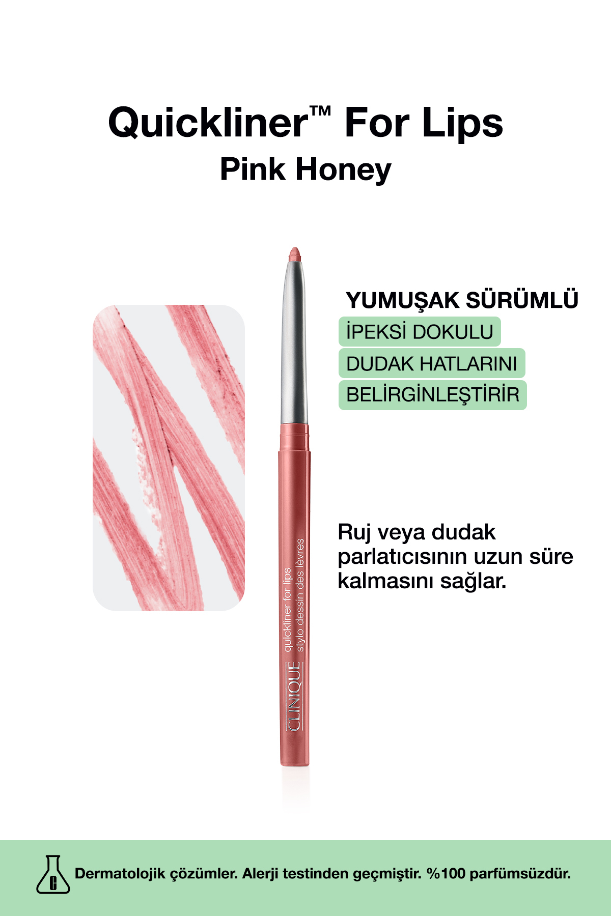 Clinique Quickliner™ For Lips Dudak Kalemi - Pink Honey — صورتی 4771