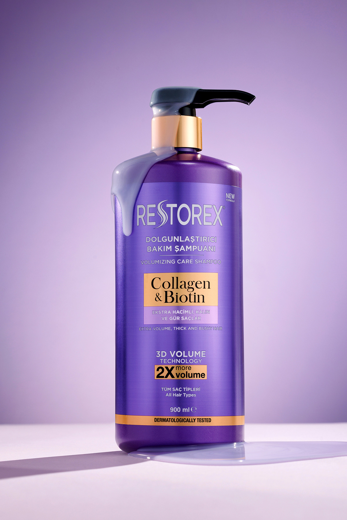 Collagen & Biotin Dolgunlaştırıcı Şampuan 900 ml – Hacim ve Güçlendirme — 8680512660309 — تصویر 2 از 5