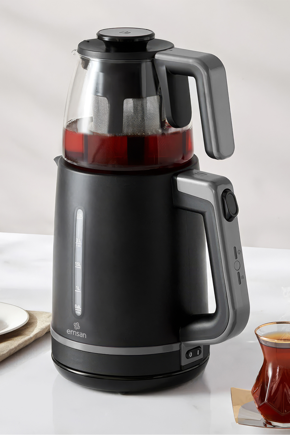 Maxi Tea XL 2 in 1 Tea Maker Space Gray 40 Cups Capacity