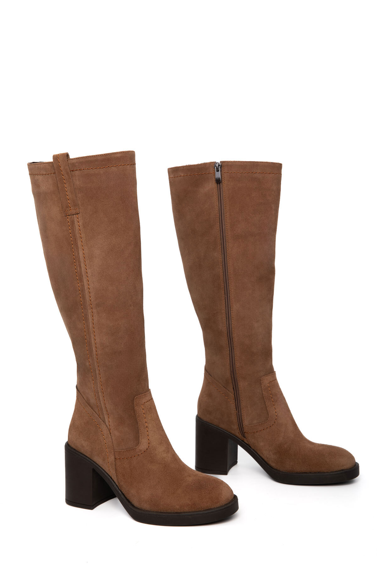 SOHO  Vizon Süet Hakiki Deri Kadın Çizme 21225 - Görsel 6