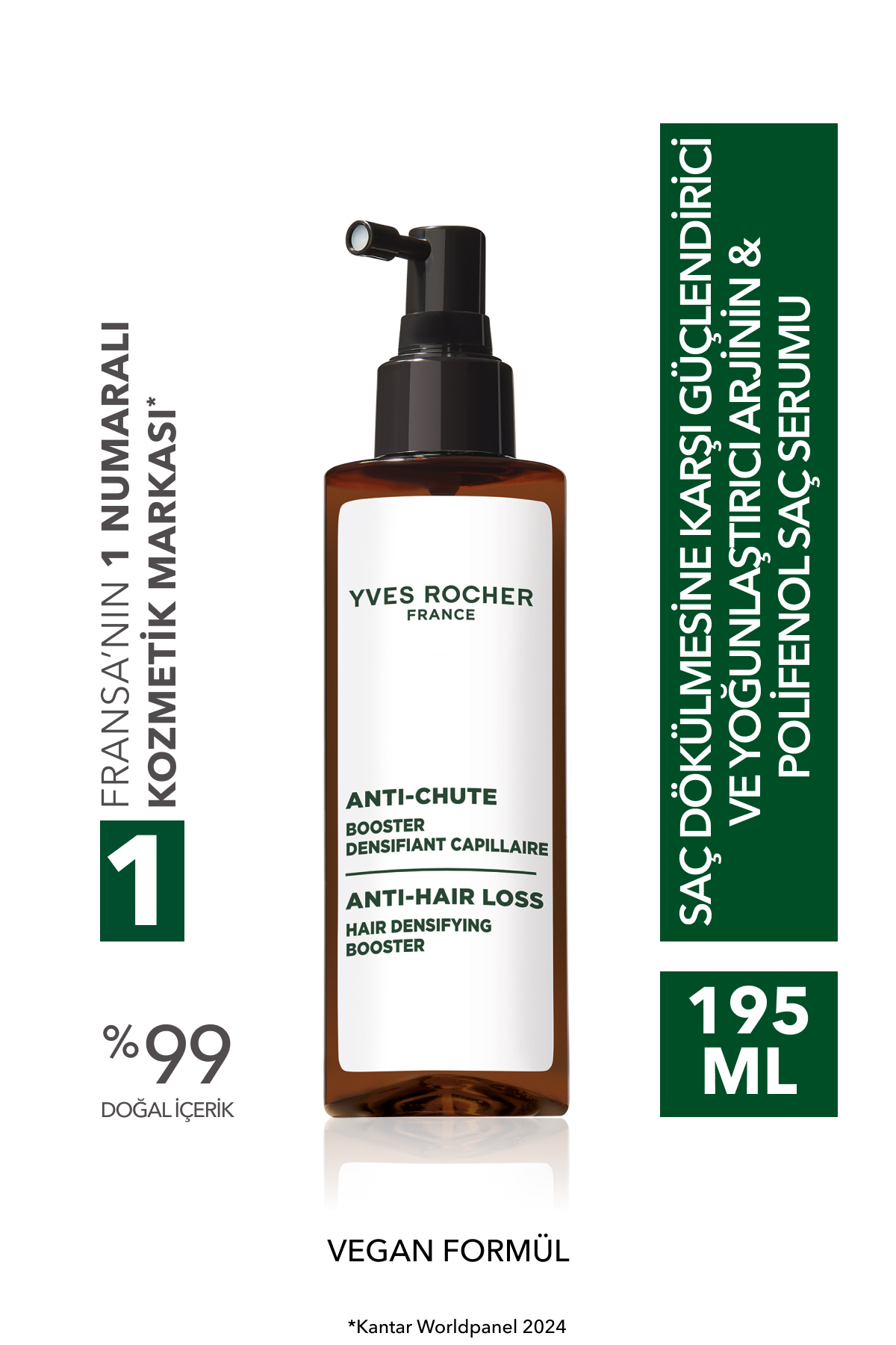 Yves Rocher Yoğunlaştırıcı Arjinin Polifenol Saç Serumu-Saç Dökülmesine Karşı/Anti-Chute-Vegan-195ml - Fiyatı, Yorumları