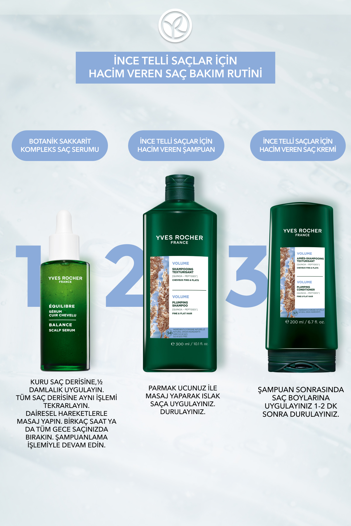 Hacim Veren Saç Kremi - İnce Telli Saçlar / Volume -Vegan -200ml — 93556 — تصویر 7 از 8