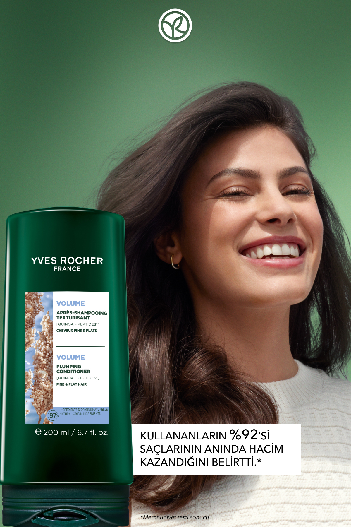Hacim Veren Saç Kremi - İnce Telli Saçlar / Volume -Vegan -200ml — 93556 — تصویر 4 از 8