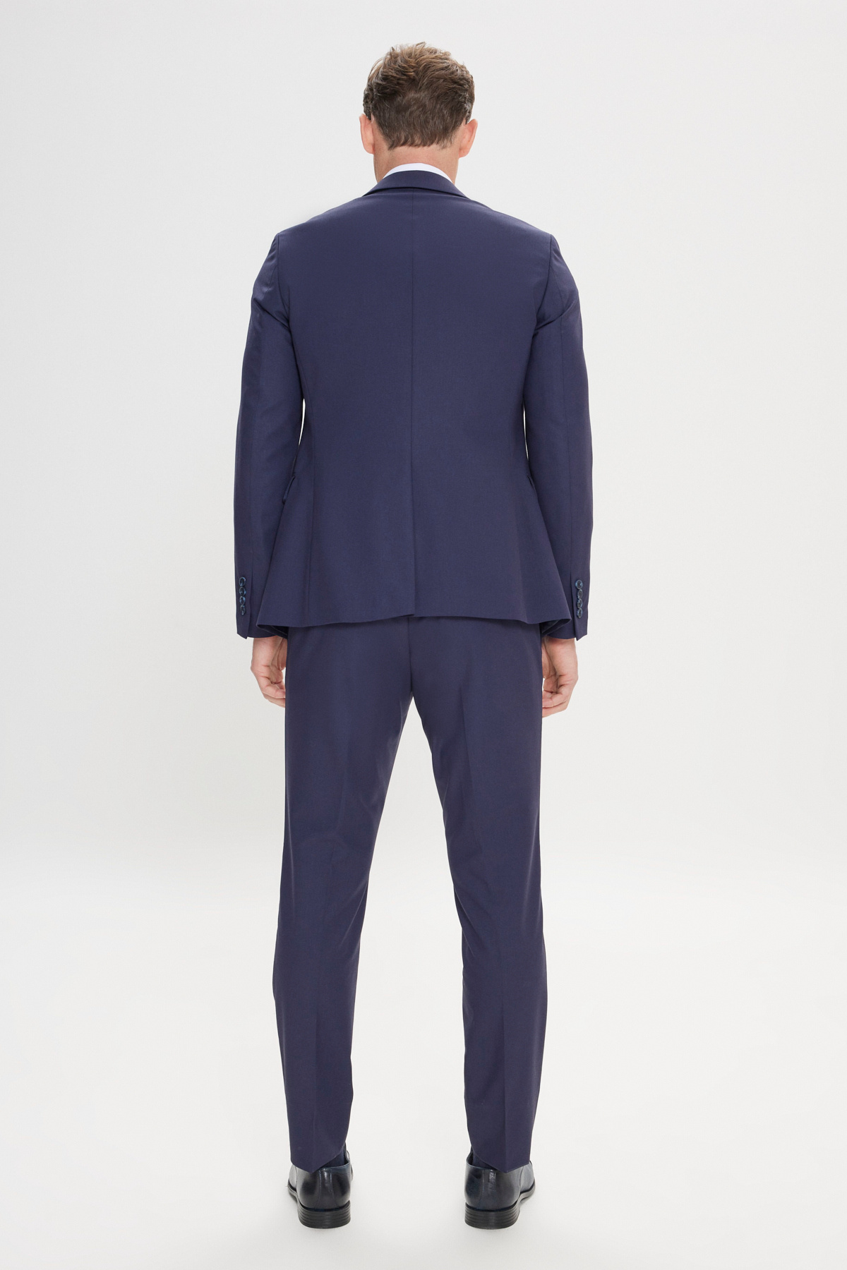 AC&Co / Altınyıldız Classics  Erkek Lacivert Slim Fit Dar Kesim Mono Yaka Takım Elbise - Görsel 6