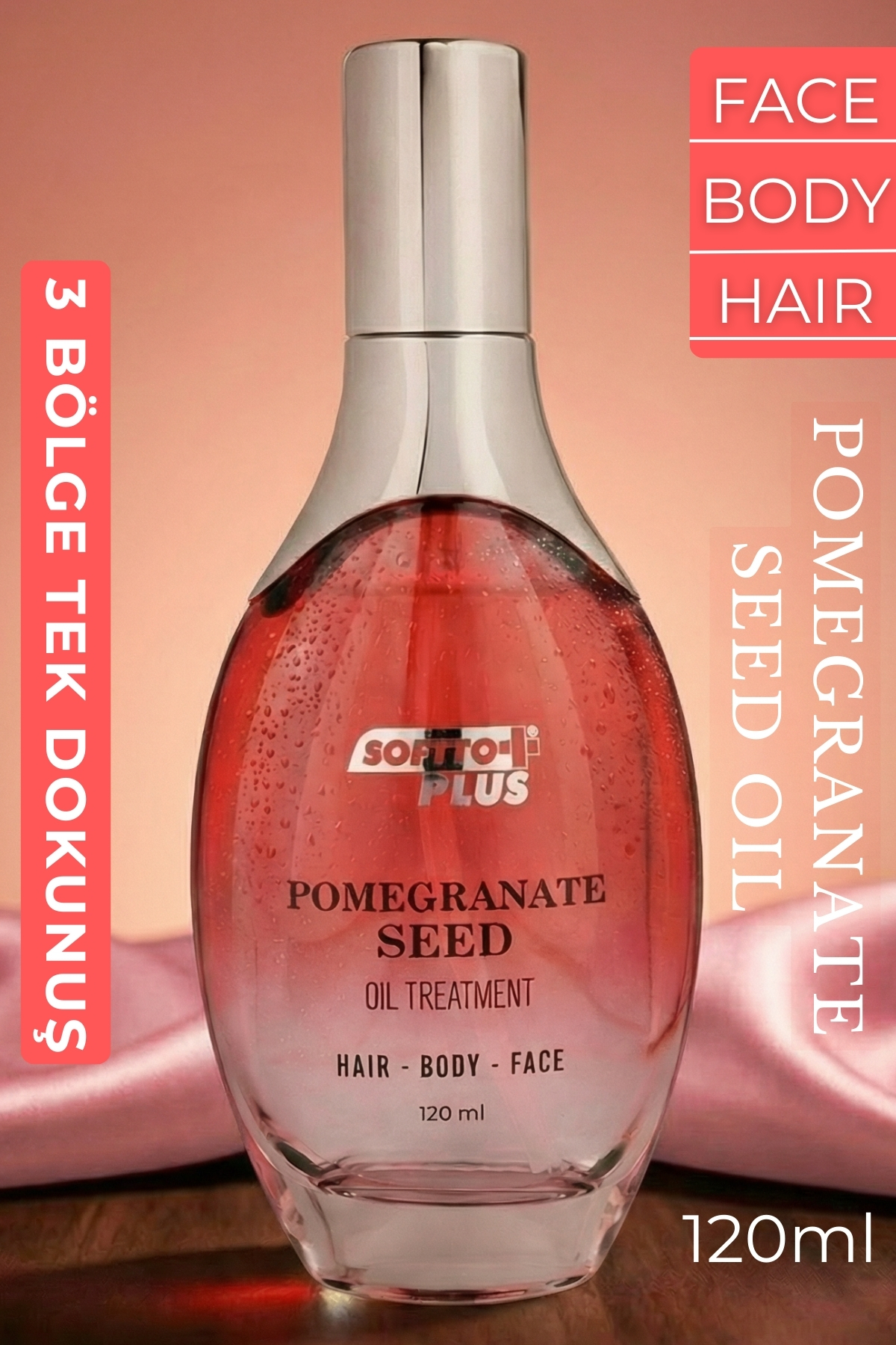 Nar Cilde Parlaklık ve Canlılık Kazandıran Saç Yüz ve Vücut Yağı 120 ml